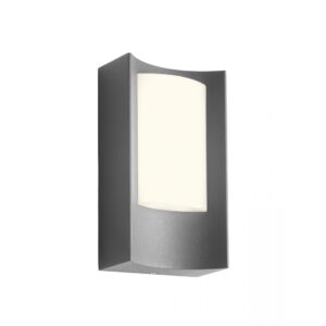 Aplica exterior Warp, gri inchis, LED, 8W, 490 lumeni, alb cald 3000K, IP44, 90483