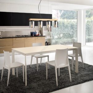 Lustra Smarter Rotis, lemn natur, sticla fumurie, 4XE27, L.70 cm, 01-3986
