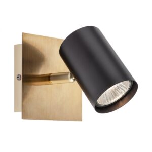 Aplica Smarter Crius, negru/alama, 1XGU10, 04-537