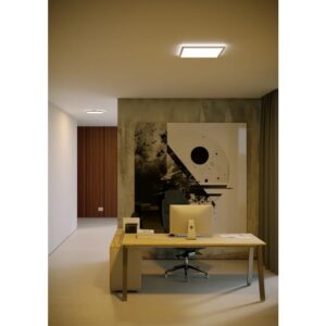 Plafoniera LED Memo, 24W, 2500lm, lumina calda / neutra / rece, negru mat + opal, moderna, 05-1009