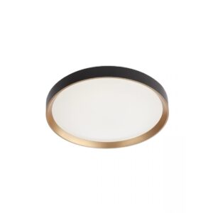 Plafoniera Smarter Caster, negru/auriu, LED, 45W, 3088 lumeni, alb neutru 4000K, D.49 cm, 01-2970