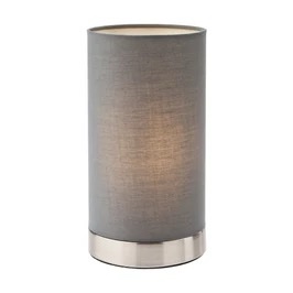 Veioza Tube 01-3146, 1 x E14, nichel + gri, moderna