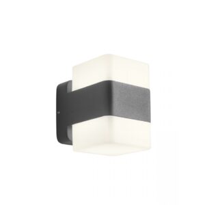 Aplica exterior Tok, gri inchis, LED, 15W, 1213 lumeni, alb cald 3000K, IP44, 90492