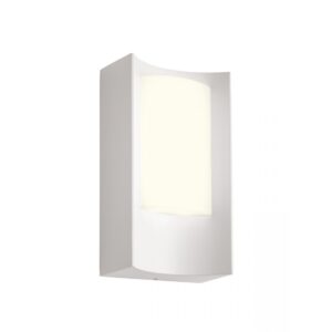 Aplica exterior Warp, alb mat, LED, 8W, 490 lumeni, alb cald 3000K, IP44, 90482