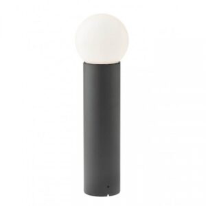 Stalp exterior Bulk, gri inchis, 1XE27, IP44, H.50 cm, 90642