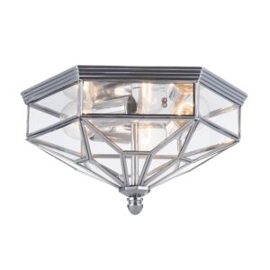 Plafoniera Zeil , crom, sticlă transparentă 3xE27, D. 352, Maytoni, H356-CL-03-CH