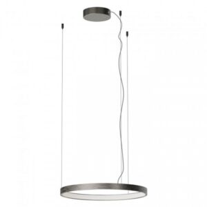 Suspensie Redo Orion Round, foggy nickel, LED CCT, 40W, 2660 lumeni, 2700K/3000K/4000K, D.50 cm, 01-3868