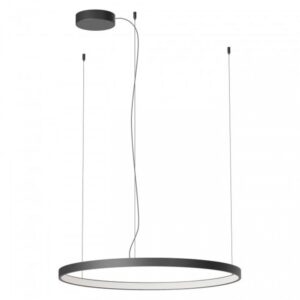 Suspensie Redo Orion Round, negru mat, LED CCT, 58W, 3937 lumeni, 2700K/3000K/4000K, D.75 cm, 01-3873