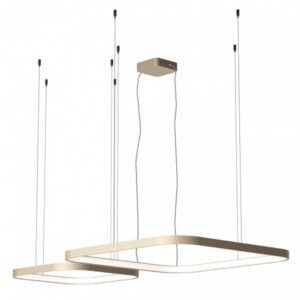 Suspensie Redo Orion, silver coffee, LED CCT, 96W, 6008 lumeni, 2700K/3000K/4000K, L.75+50 cm, 01-3899