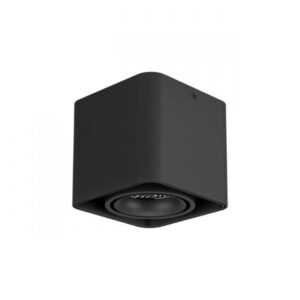 Plafoniera Arelux XKubo, aluminiu, negru, LED, 10W, 1300 lumeni, alb cald 3000K, IP40, KB01WW SBK/SBK