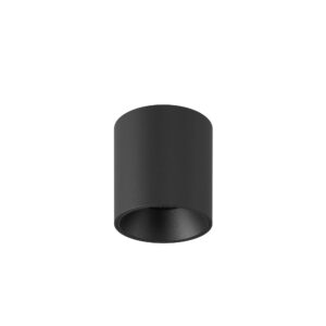 Plafoniera Arelux XPilar, aluminiu, negru , LED, 10W, 1300 lumeni, alb cald 3000K, IP40, PLR01WW SBK/SBK