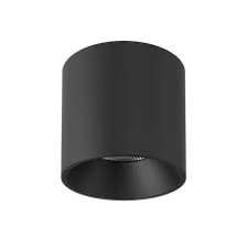 Plafoniera Arelux XPilar, aluminiu, negru, LED, 20W, 2600 lumeni, alb cald 3000K, IP40, PLR03WW SBK/SBK