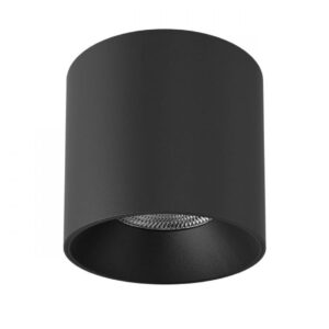 Plafoniera Arelux XPilar, aluminiu, negru, LED, 30W, 3840 lumeni, alb cald 3000K, IP40, D.14.5cm, PLR04WW SBK/SBK