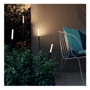 Corp iluminat decorativ Torch, gri inchis, LED, 1.5W, 80 lumeni, 3000K. IP65, H.58 cm, 90442