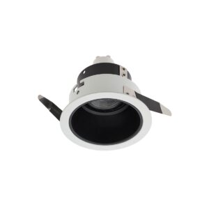 Spot încastrat în plafon fals, fix, rotund XTON GU10/PAR16 1x50W max. 230V, Alb mat/Negru mat, TON01 SWH/SBK
