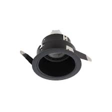 Spot încastrat în plafon fals, fix, rotund XTON GU10/PAR16 1x50W max. 230V, Negru mat/Negru mat, TON01 SBK/SBK