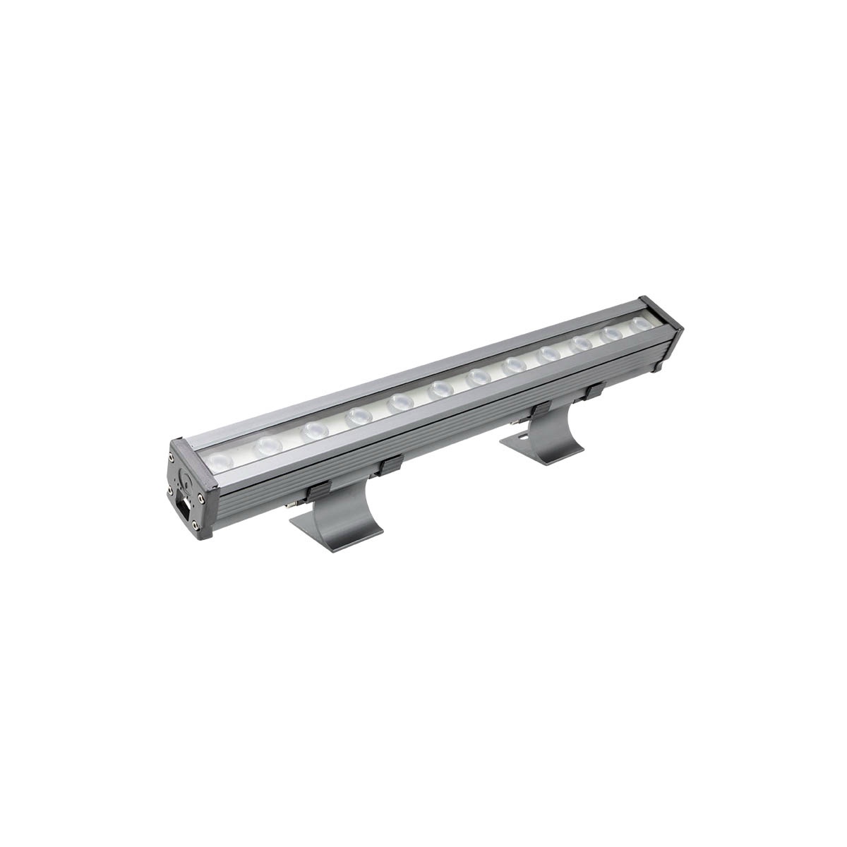 Proiector arhitectural liniar etanș (IP65) LED 12W 3000K Xflow, Arelux, Gri, FO05WW30