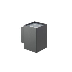 Aplica exterior LED XWall, gri inchis, LED, 18W, 4000K, IP65, WL05NW40 DG