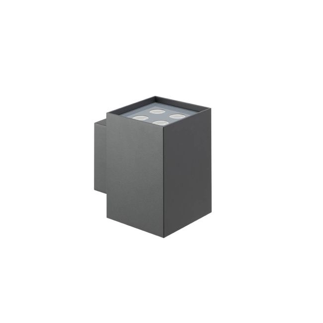 Aplica exterior LED XWall, gri inchis, LED, 18W, 4000K, IP65, WL05NW40 DG