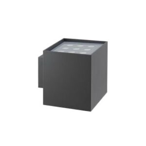 Aplica exterior LED 2X20W lumina sus-jos IP65 gri inchis 3000K, Arelux, WL06WW40 DG