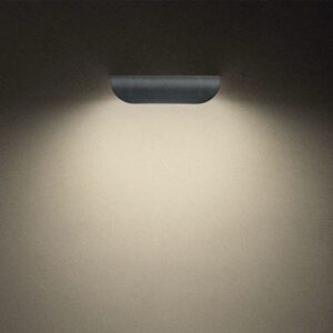 Aplica exterior Lid, gri inchis, LED, 9W, 651 lumeni, alb cald 3000K, IP65, 90998