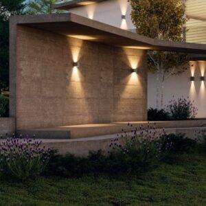 Aplica exterior Petra, ivoar, 12W, 774 lumeni, alb cald 3000K, IP54, 91148