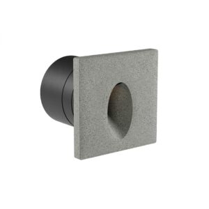 Corp incastrat pentru exterior Bast, gri inchis, LED, 2.5W, 74 lumeni, 3000K, IP65, 91200