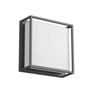 Plafonieră de exterior Redo Quadris LED 20W 2700K-3000K, Gri închis , 90748