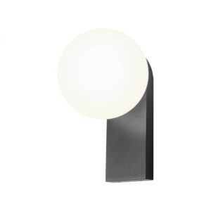 Aplica Redo Opale, negru mat, LED, 9.5W, 845 lumeni, alb cald 3000K, IP44, 01-4379