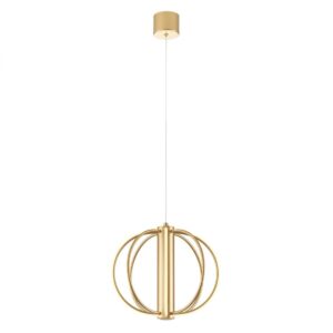 Suspensie Redo Moss, auriu, LED, 20W, 1254 lumeni, alb cald 3000K, D.30 cm, 01-4426