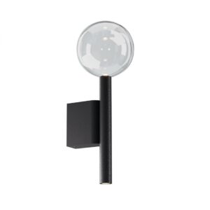 Aplica Redo Bolla, negru mat, LED CCT, 12W, 1109 lumeni, 2700K/3000K, 01-4548