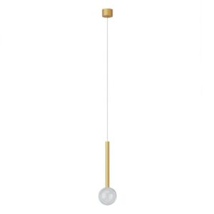 Suspensie Redo Bolla, auriu mat, LED CCT, 8W, 603 lumeni, 2700K/3000K, D.12 cm, 01-4549