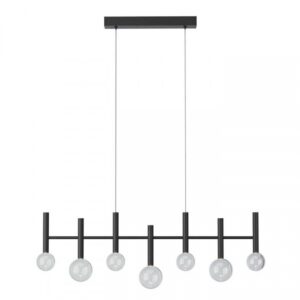 Lustra Redo Bolla, negru mat, LED CCT, 32W, 3299 lumeni, 2700K/3000K, L.98 cm, 01-4554