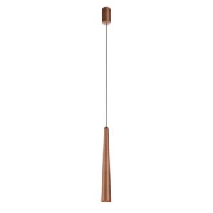 Suspensie Redo Botera, cupru antic, LED, 10W, 750 lumeni, alb cald 3000K, H.40 cm, 01-4667