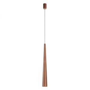 Suspensie Redo Botera, cupru antic, LED, 10W, 770 lumeni, alb cald 3000K, H.67 cm, 01-4671