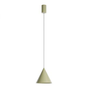 Suspensie Redo Konos Led, verde masliniu mat, LED, 10W, 522 lumeni, alb cald 3000K, D.18 cm, 01-4415