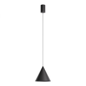 Suspensie Redo Konos Led, negru mat, LED, 10W, 522 lumeni, alb cald 3000K, D.18 cm, 01-4416