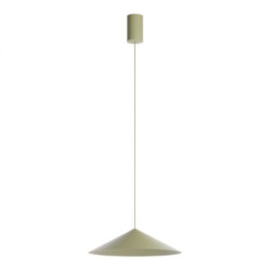 Suspensie Redo Konos Led, verde masliniu mat, LED, 10W, 550 lumeni, alb cald 3000K, D.30 cm, 01-4423