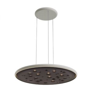 Suspensie Redo Neba, gri mat, LED, 48.5W, 3505 lumeni, alb cald 3000K, D.73 cm, 01-4403