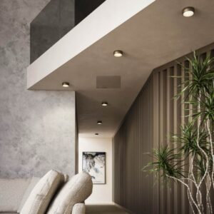 Plafoniera Redo Poll, silver coffee, LED, 1318 lumeni, alb cald 3000K, D.15 cm, 01-4319