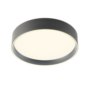 Plafoniera Redo Hover, negru mat, LED CCT, 30W+10W, 2803 lumeni, 2700K/3000K/4000K, D.42 cm, 01-4464