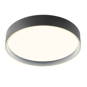 Plafoniera Redo Hover, negru mat, LED CCT, 40W+15W, 3567 lumeni, 2700K/3000K/4000K, D.50 cm, 01-4466