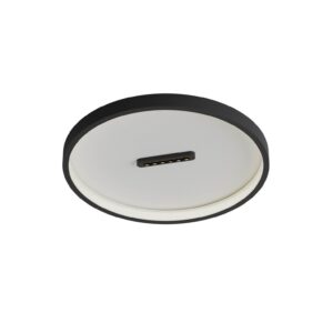Plafonieră Redo Button LED 40W CCT 2700K/3000K, D. 42cm, Negru mat, 01-4290