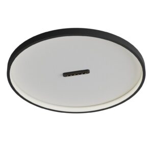 Plafonieră Redo Button LED 52W CCT 2700K/3000K, D.61cm, Negru mat, 01-4294