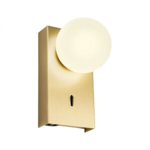 Aplica Redo Norma, auriu mat, LED, 5W, 330 lumeni, alb cald 3000K, 01-4657