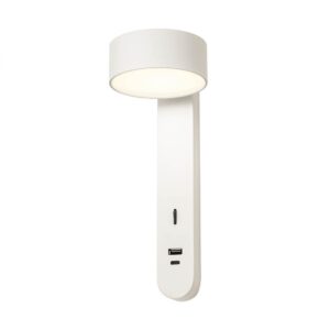 Aplica Redo Sades, alb mat, LED, 6W, 400 lumeni, alb cald 3000K, 01-4640