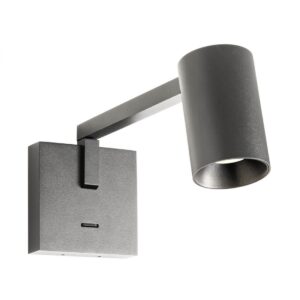 Aplica Redo Rolf, negru mat, 1xGU10, 01-4390