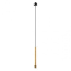Suspensie Redo Drill, aur invechit, LED, 8.5W, 640 lumeni, alb cald 3000K, D.3 cm, 01-4450
