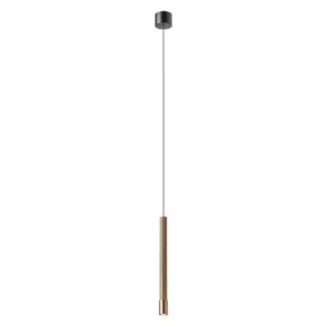 Suspensie Redo Drill, bronz antic, LED, 8.5W, 640 lumeni, alb cald 3000K, D.3 cm, 01-4451