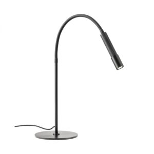 Veioza Redo Drill, negru mat, LED, 8W, 510 lumeni, alb cald 3000K, brat flexibil, 01-4720